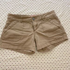 Tan Short Shorts